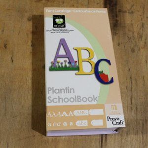 Plantin schoolbook letters Cricut font cartridge (94)